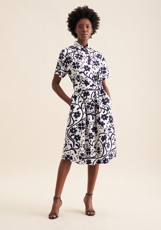 Kleid Druck in Dunkelblau | Seidensticker Onlineshop