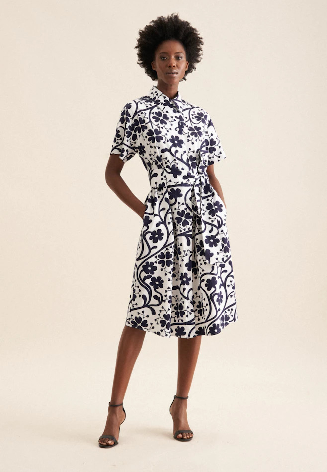 Robe Imprimé dans Bleu Foncé | Boutique en ligne Seidensticker