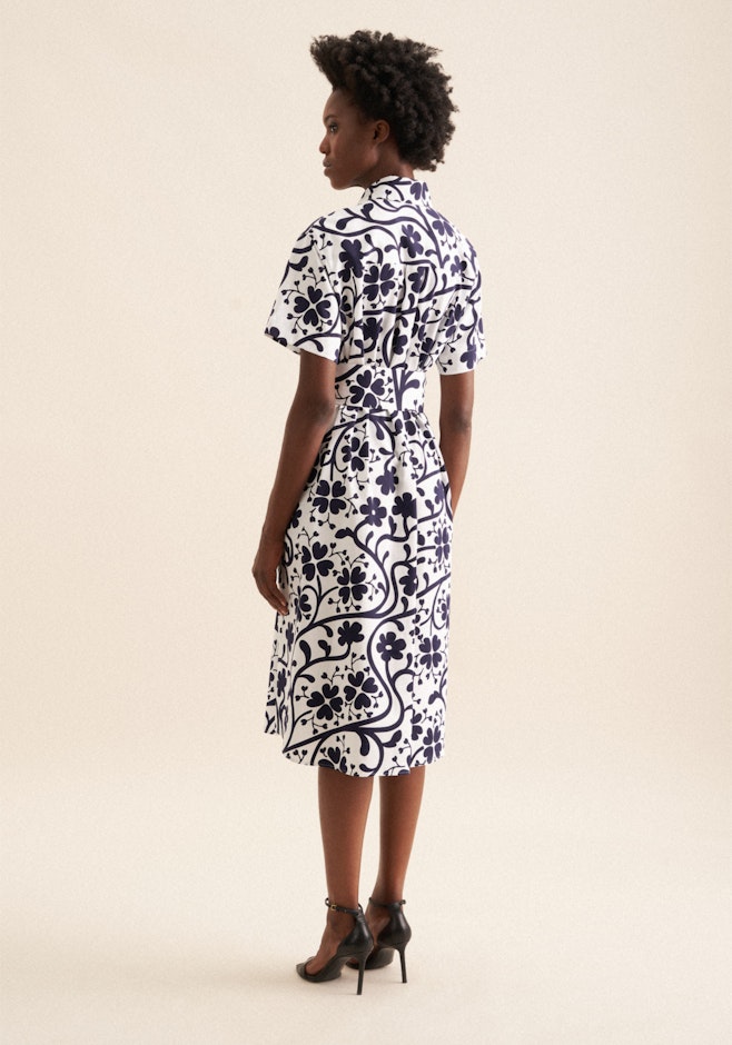 Kleid Druck in Dunkelblau | Seidensticker Onlineshop