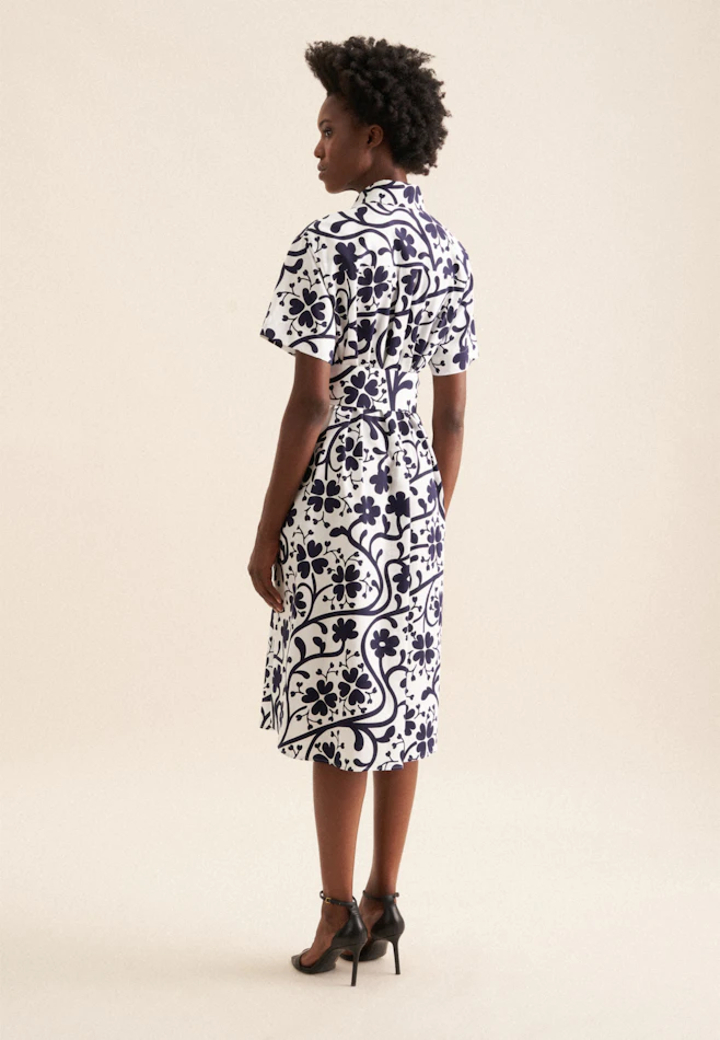 Robe Imprimé dans Bleu Foncé | Boutique en ligne Seidensticker