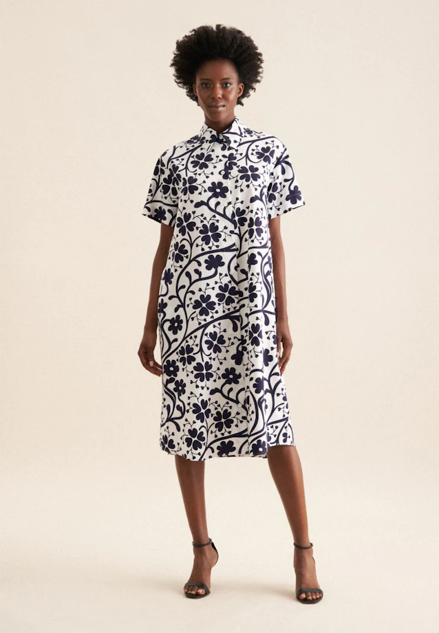 Robe Imprimé in Bleu Foncé |  Seidensticker Onlineshop