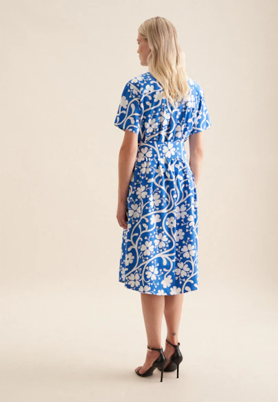 Dress Print in Medium Blue |  Seidensticker Onlineshop