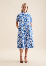 Kleid Druck in Mittelblau |  Seidensticker Onlineshop
