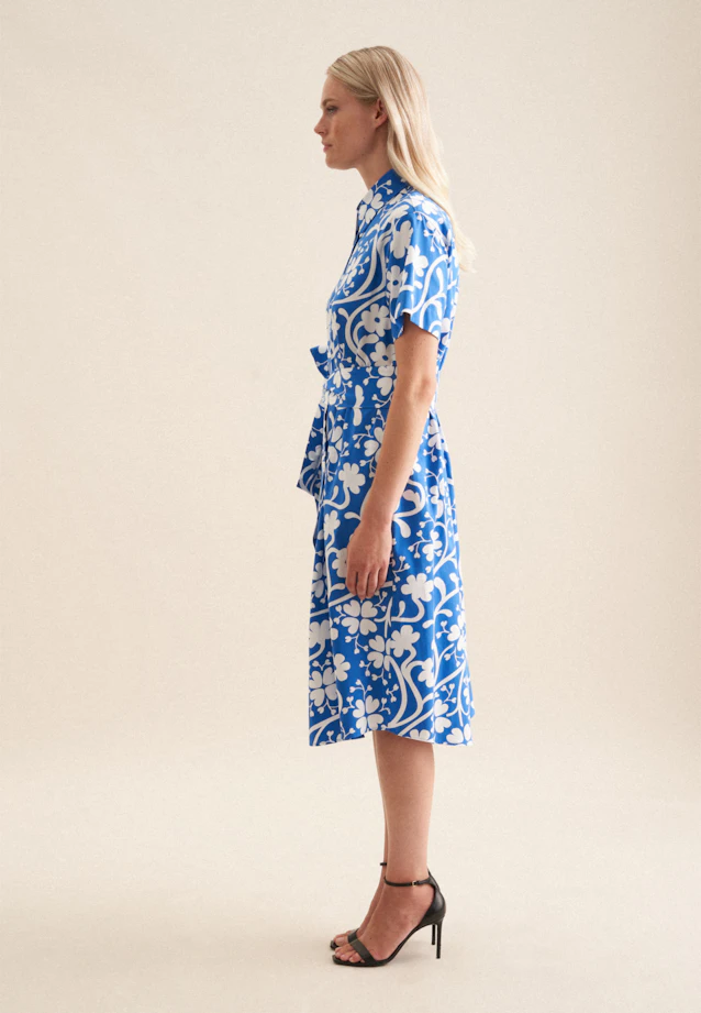 Dress Print in Medium Blue |  Seidensticker Onlineshop