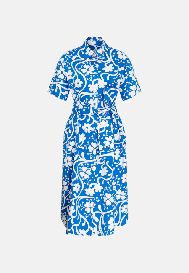 Kleid Druck in Mittelblau |  Seidensticker Onlineshop