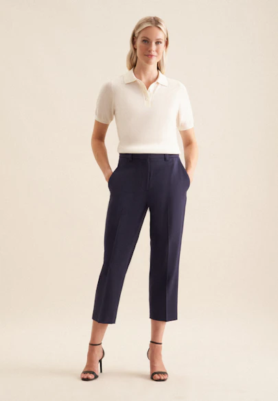 Regular Trousers Uni in Dark Blue |  Seidensticker Onlineshop