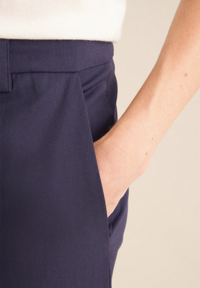 Regular Trousers Uni in Dark Blue |  Seidensticker Onlineshop