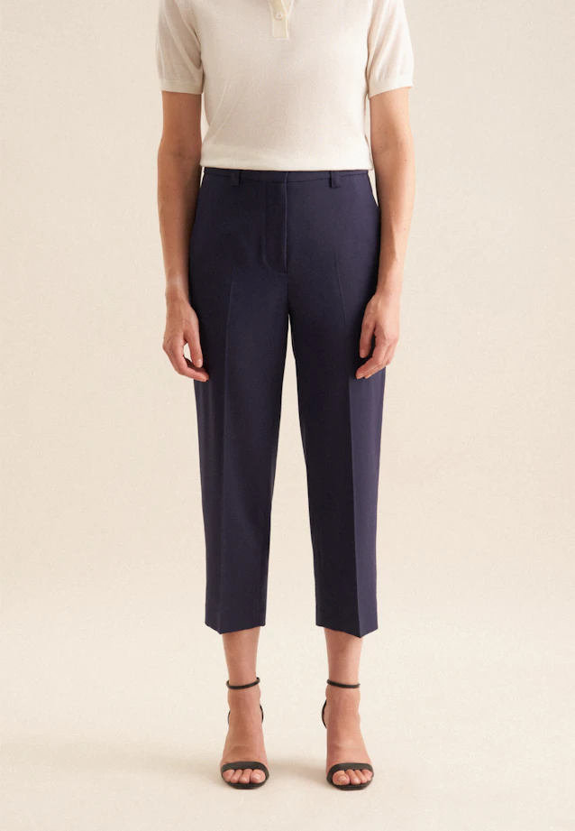 Regular Trousers Uni in Dark Blue |  Seidensticker Onlineshop
