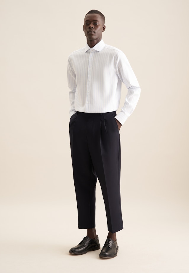 Regular Business Hemd Streifen in Hellblau |  Seidensticker Onlineshop