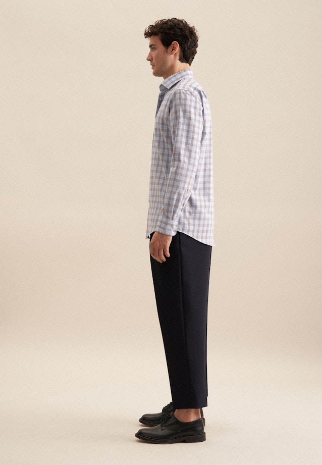 Regular Business shirt Check in Brown |  Seidensticker Onlineshop