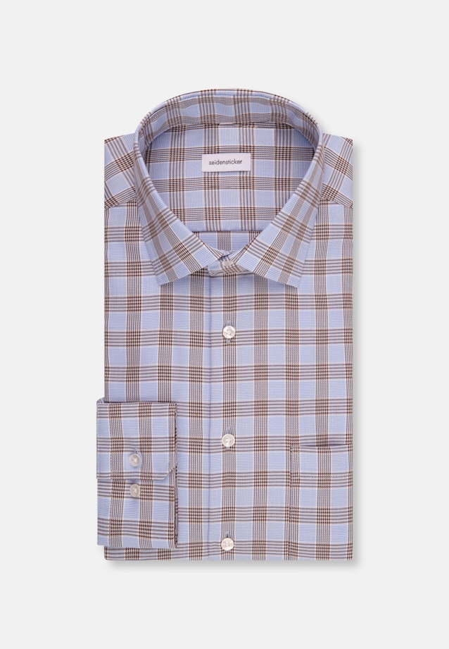 Regular Business shirt Check in Brown |  Seidensticker Onlineshop