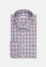 Regular Business shirt Check in Brown |  Seidensticker Onlineshop