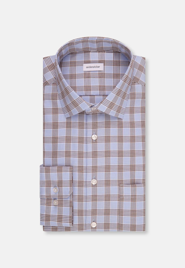 Regular Chemise d'affaires carreaux in Marron |  Seidensticker Onlineshop