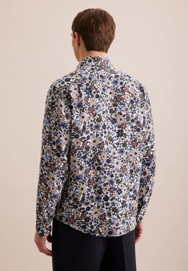 Regular Business Hemd Floral in Braun |  Seidensticker Onlineshop