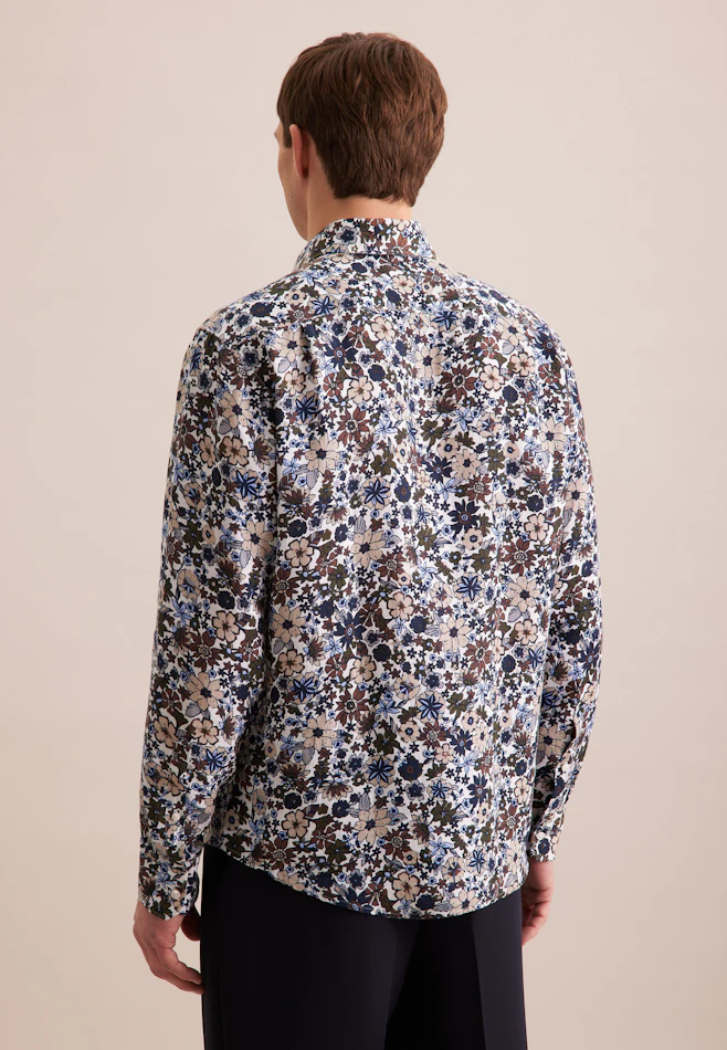 Regular Business Hemd Floral in Braun | Seidensticker Onlineshop