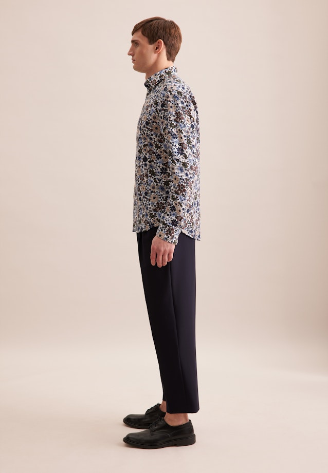 Regular Business Hemd Floral in Braun |  Seidensticker Onlineshop