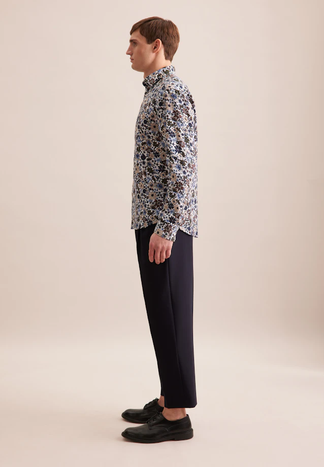 Regular Business Hemd Floral in Braun |  Seidensticker Onlineshop