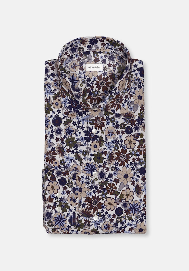 Regular Chemise d'affaires Floral dans Marron | Boutique en ligne Seidensticker