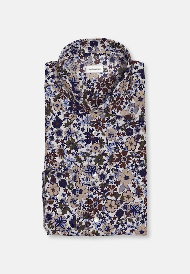 Regular Business Hemd Floral in Braun | Seidensticker Onlineshop