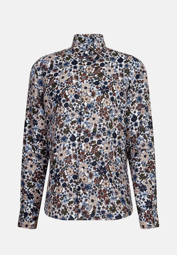 Regular Business Hemd Floral in Braun |  Seidensticker Onlineshop
