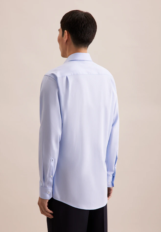 Regular Chemise Performance Structure dans Bleu Clair | Boutique en ligne Seidensticker