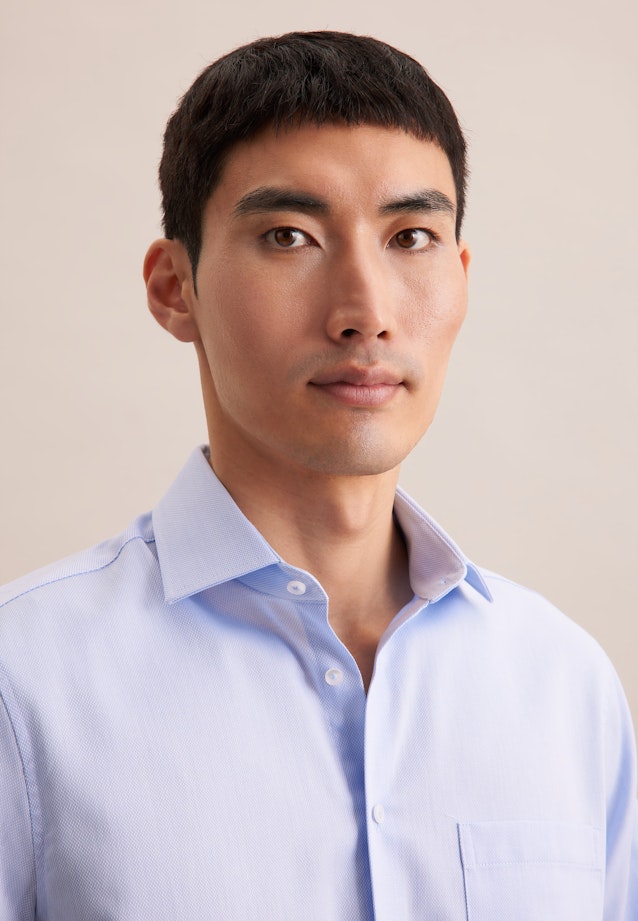 Regular Performance-Hemd Struktur in Hellblau |  Seidensticker Onlineshop