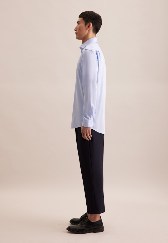 Regular Chemise Performance Structure in Bleu Clair |  Seidensticker Onlineshop