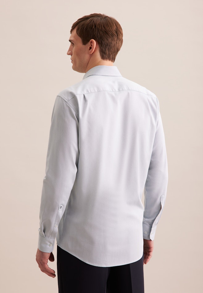 Regular Performance shirt Structure in Green | Seidensticker online shop