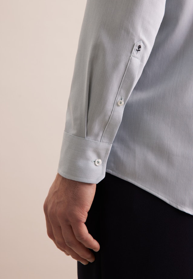 Regular Performance shirt Structure in Green |  Seidensticker Onlineshop