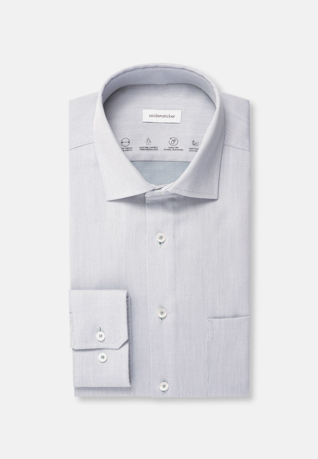 Regular Performance shirt Structure in Green |  Seidensticker Onlineshop