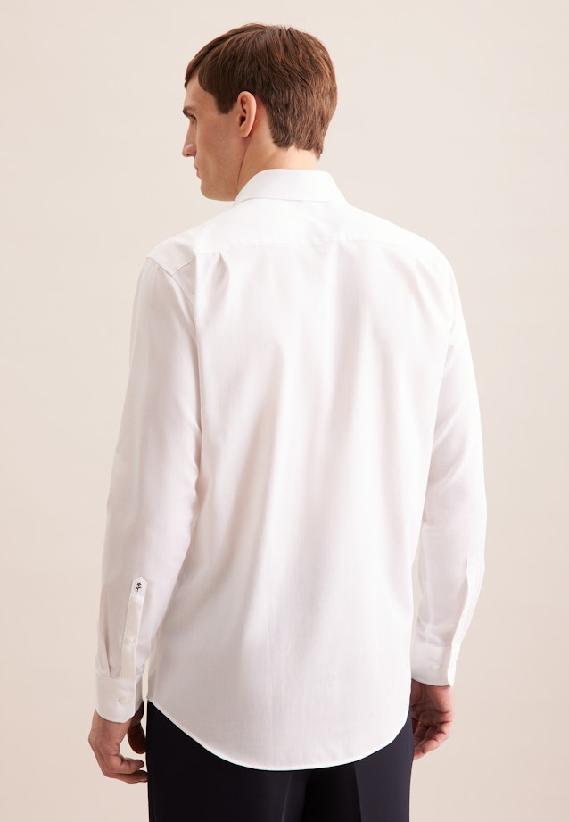 Regular Chemise Performance Structure in Blanc |  Seidensticker Onlineshop