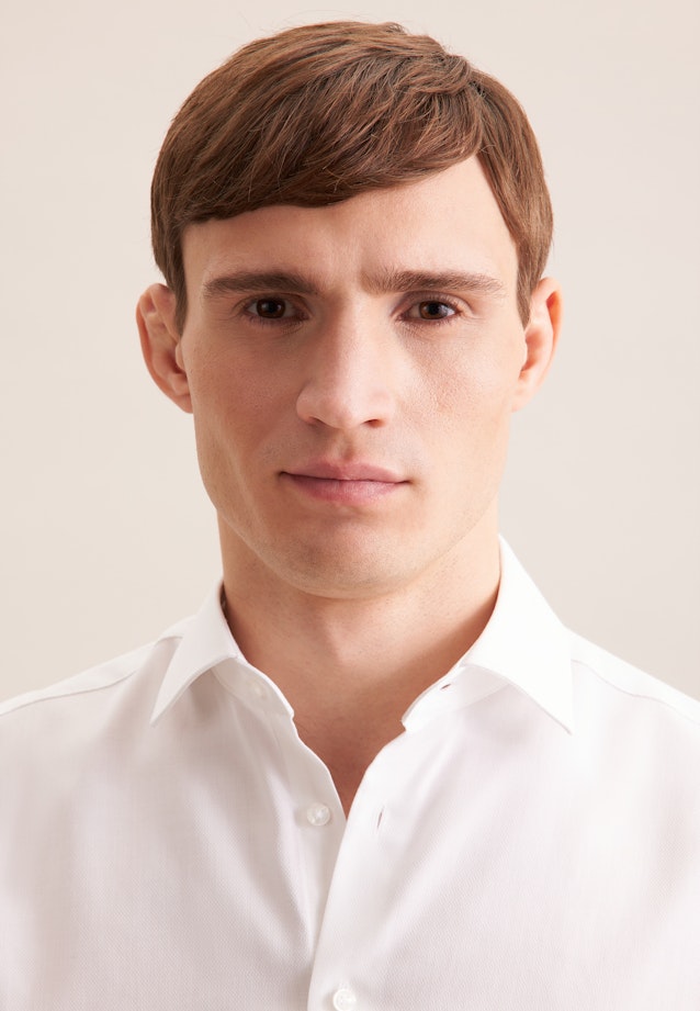 Regular Chemise Performance Structure in Blanc |  Seidensticker Onlineshop