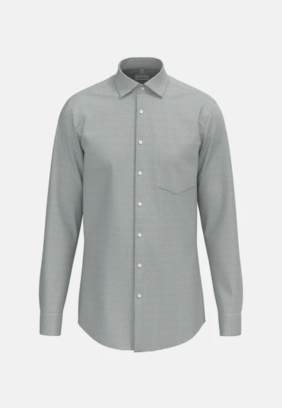 Regular Performance-Hemd Druck in Grün |  Seidensticker Onlineshop