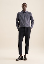 Regular Business shirt Print in Dark Blue |  Seidensticker Onlineshop