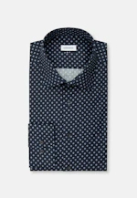 Regular Business shirt Print in Dark Blue |  Seidensticker Onlineshop