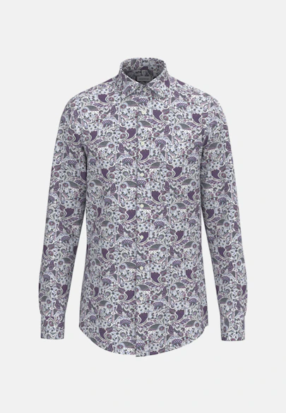 Regular Business shirt Print in Green |  Seidensticker Onlineshop