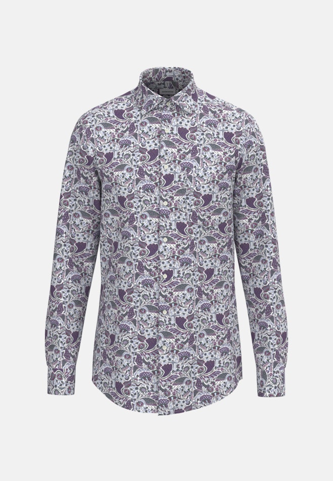 Regular Business Shirt Print in Green | Seidensticker online shop