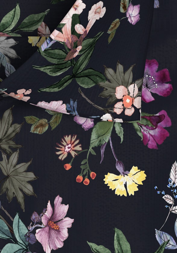 Regular Business Hemd Floral in Grau | Seidensticker Onlineshop