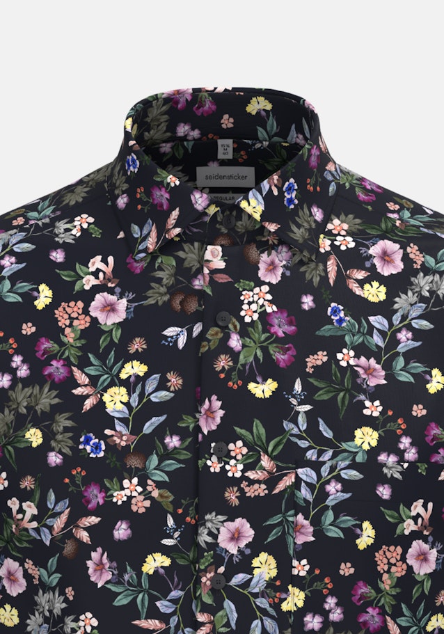 Regular Business Hemd Floral in Grau | Seidensticker Onlineshop