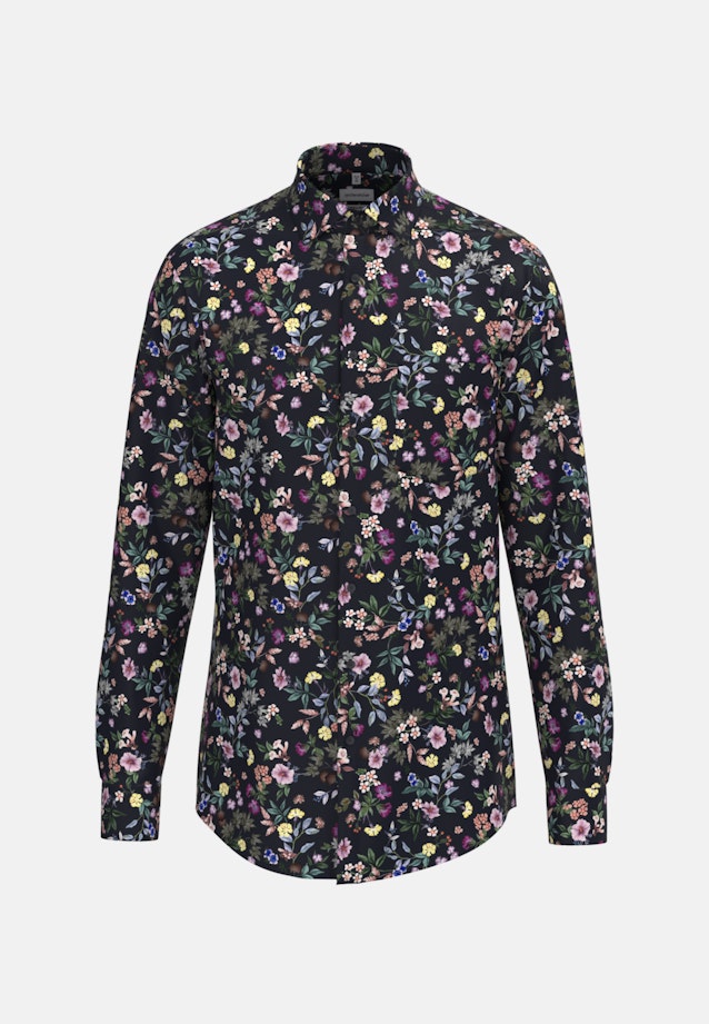 Regular Business Hemd Floral in Grau |  Seidensticker Onlineshop