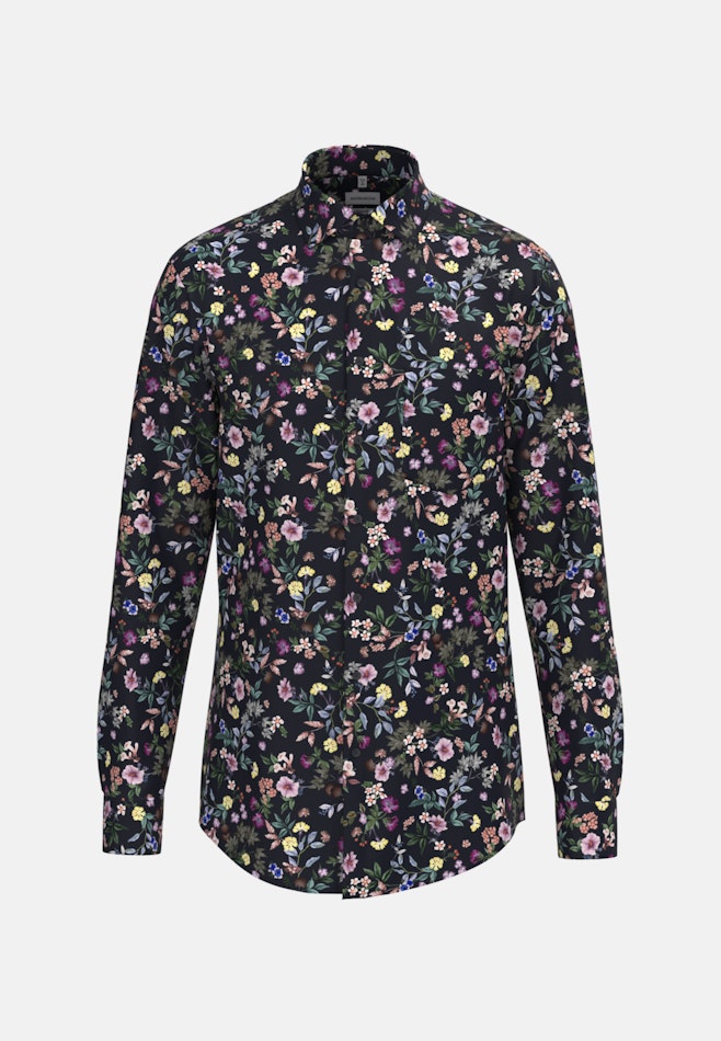 Regular Business Hemd Floral in Grau | Seidensticker Onlineshop