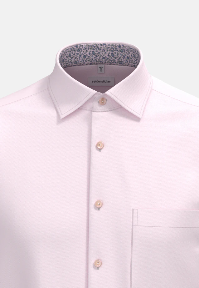 Regular Business Hemd Uni in Rosa/Pink |  Seidensticker Onlineshop