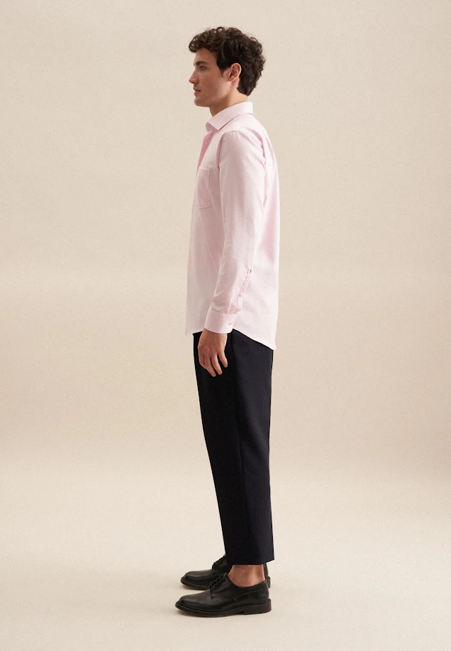 Regular Business Hemd Uni in Rosa/Pink |  Seidensticker Onlineshop