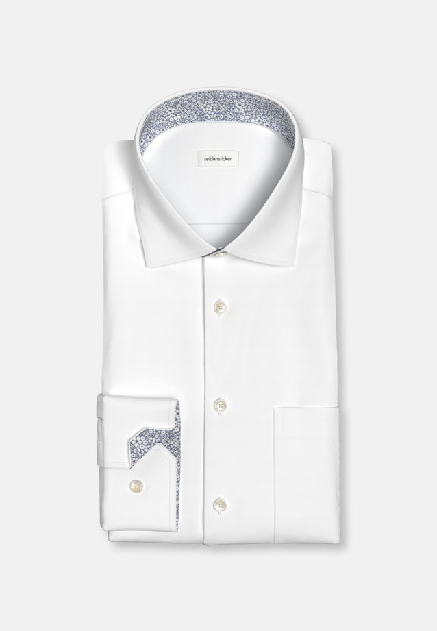 Regular Chemise d'affaires Uni in Blanc |  Seidensticker Onlineshop
