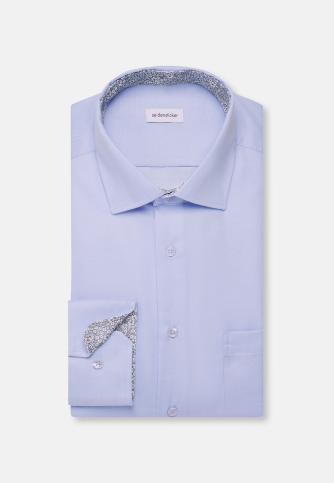 Regular Chemise d'affaires Uni dans Bleu Clair | Boutique en ligne Seidensticker