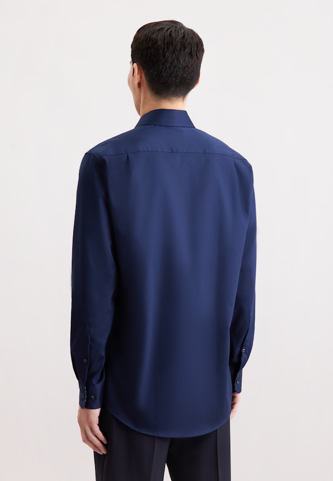Regular Business Hemd Uni dans Bleu Foncé | Boutique en ligne Seidensticker