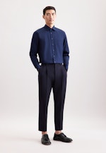 Regular Chemise d'affaires Uni in Bleu Foncé |  Seidensticker Onlineshop