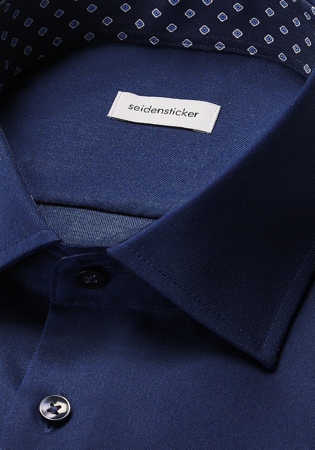Regular Chemise d'affaires Uni in Bleu Foncé | Seidensticker Onlineshop