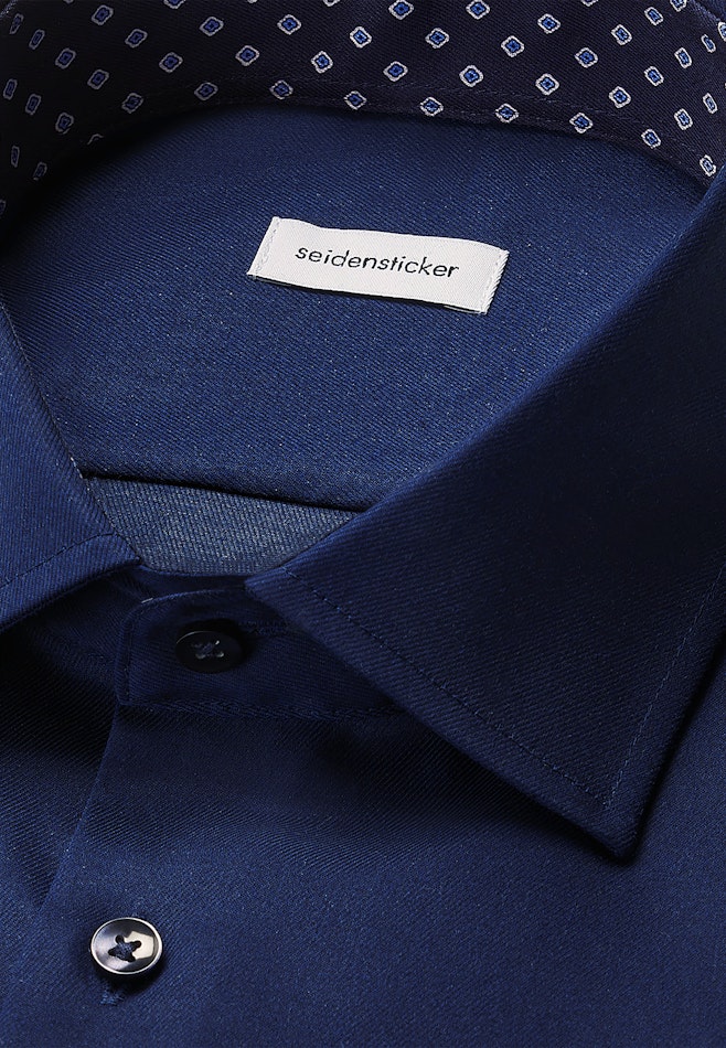 Regular Business shirt Uni in Dark Blue | Seidensticker online shop