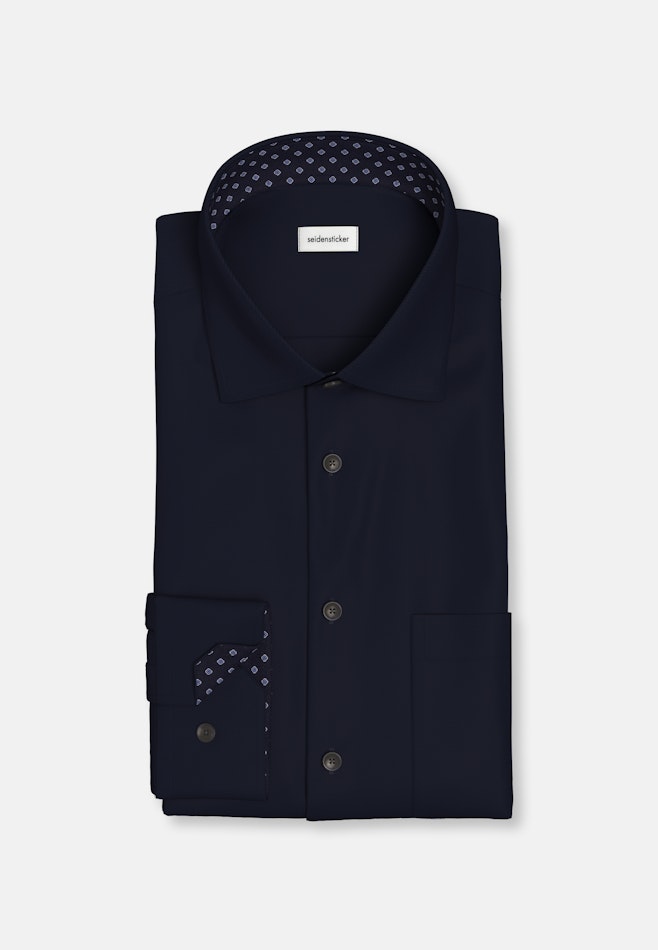 Regular Business shirt Uni in Dark Blue | Seidensticker online shop